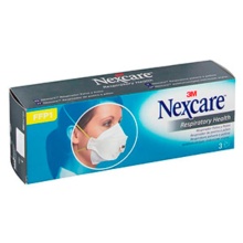 Nexcare 3 mascarillas respirador polvo y polen 