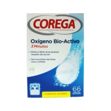 Corega Oxigenio Bio Activo 3 Minutos 66 Tabletas