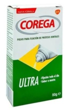 Corega Ultra Polvo Fijación Prótesis Dentales 50g