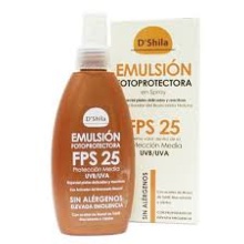 D'shilla Emulsión Fotoprotectora Spray Spf25 200 ml 