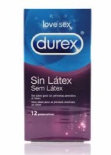 12 Preservativos Durex Sin Latex 