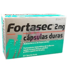 FORTASEC 2 mg 20 CAPSULAS 