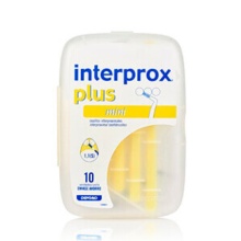 INTERPROX CEPILLO INTERPROXIMAL PLUS MINI TALLA 1,1 10 UNIDADES ENVASE AHORRO