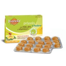 JUANOLA PRÓPOLIS CON HEDERA, MIEL, ZINC Y VITAMINA C, 24 PASTILLAS 