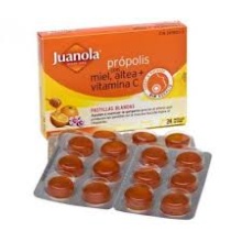 JUANOLA PRÓPOLIS CON MIEL, ALTEA Y VITAMINA C, PASTILLAS