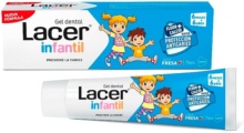 LACER INFANTIL GEL DENTAL DE 6 MESES A 6 AÑOS SABOR FRESA 75 ML