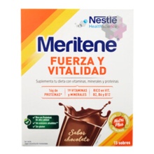 MERITENE BATIDO SABOR CHOCOLATE 15 SOBRES