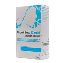 MINOXIDIL BIORGA 50 MG/ML SOLUCIÓN CUTÁNEA 3X60 ML