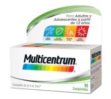 MULTICENTRUM PARA ADULTOS Y ADOLESCENTES 90 COMPRIMIDOS