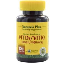 Nature's Plus Vitamina D3/Vitamina K2 90 Cápsulas 