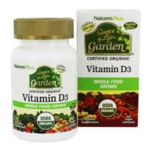 NATURE'S PLUS SOURCE OF LIFE GARDEN VITAMIN D3 60 CAPSULAS