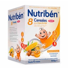 Nutriben 8 Cereales con Miel y Frutos Secos 600 g
