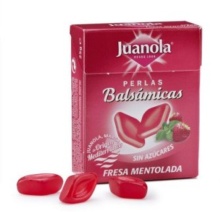 JUANOLA PERLAS BALSÁMICAS FRESA MENTOLADA 25G