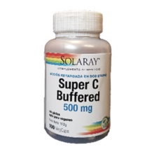 Solaray Super C Buffered 500 mg 100 Cápsulas Vegetales 