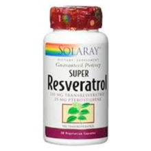 Solaray Super Resveratrol 30 Cápsulas Vegetales