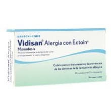 VIDISAN ALERGIA CON ECTOIN 20 MONODOSIS DE 0,5 ML DE SOLUCIÓN