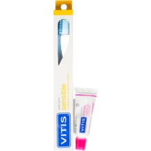 VITIS CEPILLO DENTAL SENSIBLE LIMPIEZA SUAVE (DIENTES SENSIBLES) + PASTA DENTÍFRICA ENCÍAS 15ML